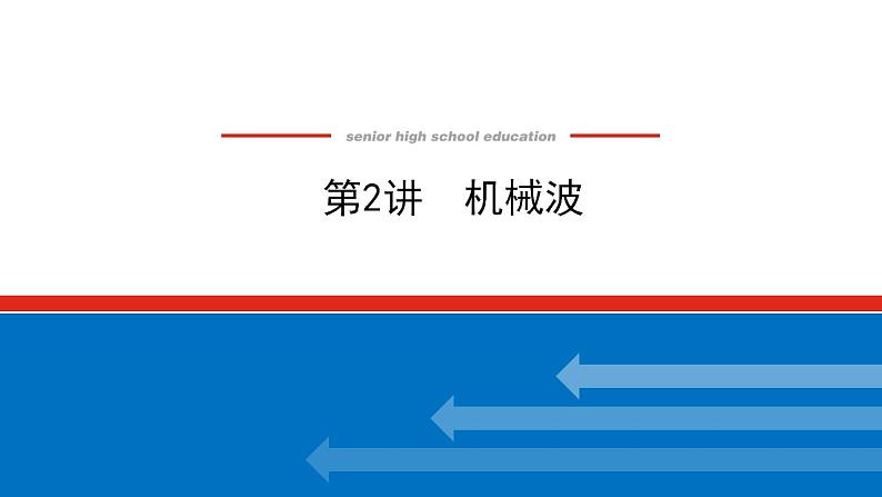 2021版高考物理大一轮复习通用版课件：14.第2讲　机械波课件PPT01