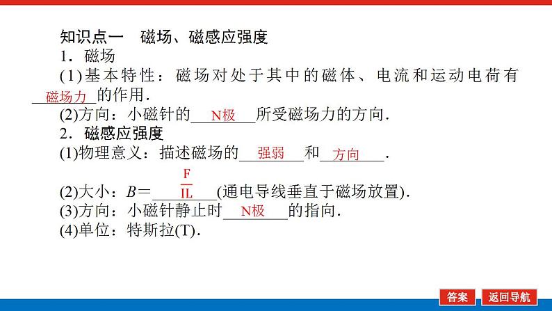 2021版高考物理大一轮复习通用版课件：9.第1讲　磁场及其对电流的作用课件PPT第4页