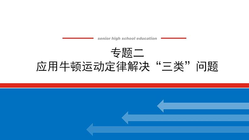 2021版高考物理大一轮复习通用版课件：专题二　应用牛顿运动定律解决“三类”问题课件PPT第1页