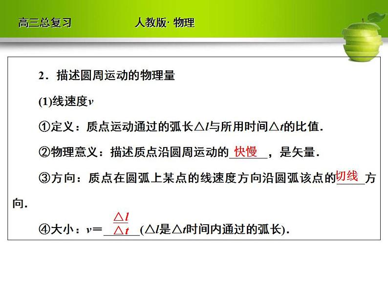 [人教版]高三物理总复习课件：匀速圆周运动（共49张PPT）第4页