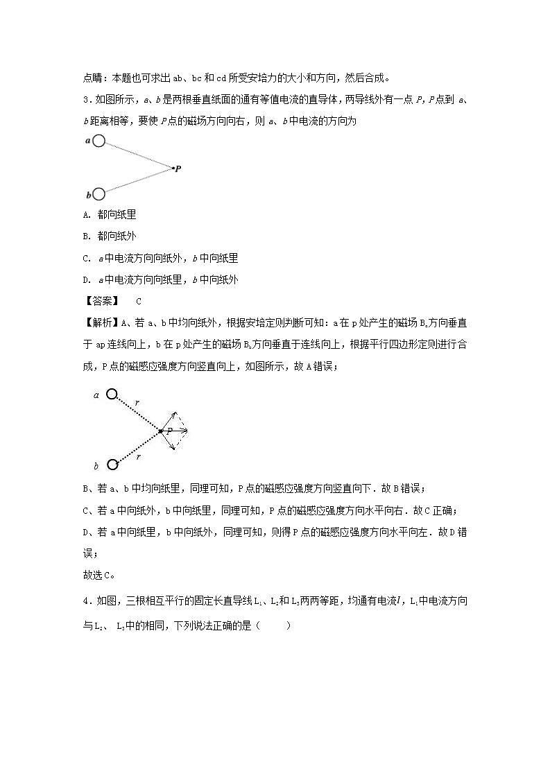 11磁场 高考物理一轮复习定基础汇编试题含解析第2页