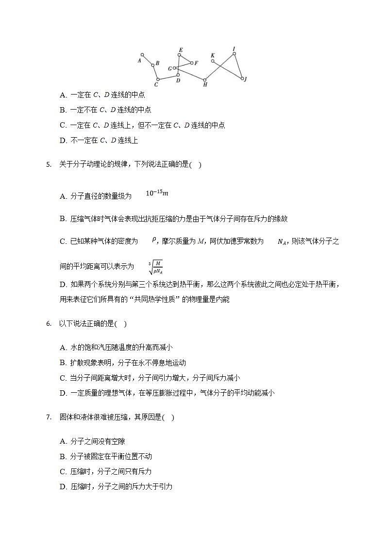 人教版物理选择性必修第三册同步练习1.1《分子动理论的基本内容》（含解析）第2页