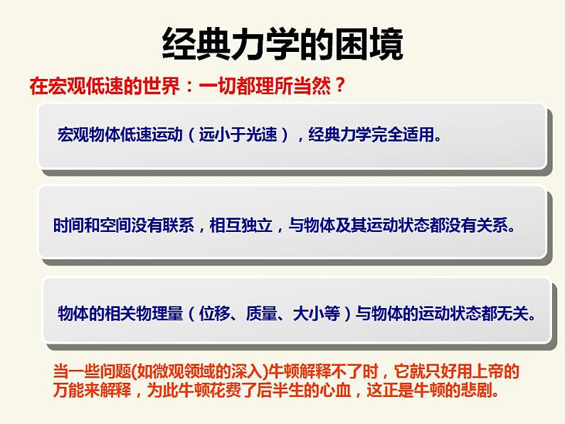 人教版高中物理必修2 6.6 经典力学的局限性 课件（人教版必修2）第7页