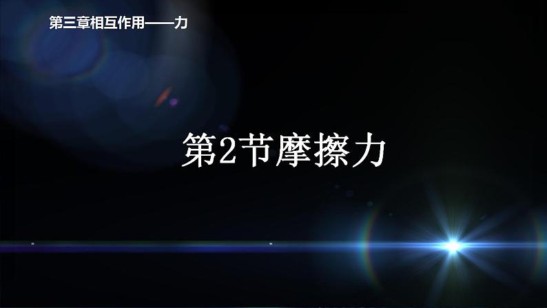 人教版（2019）高中物理必修一：3.2 摩擦力 课件01