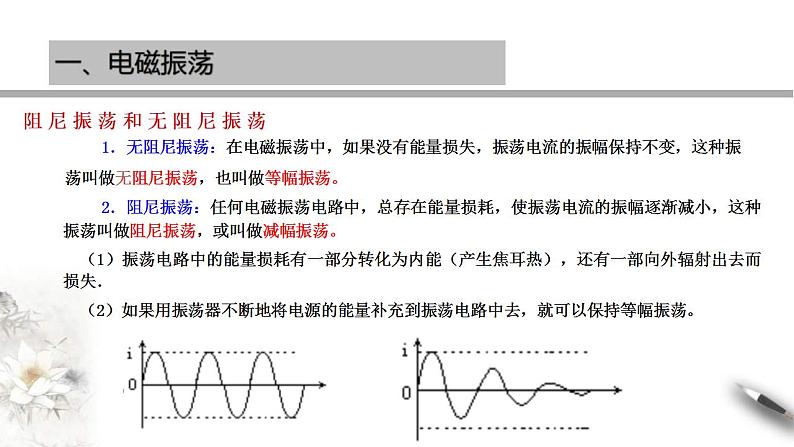 人教版高中物理选择性必修第二册课件第4章《电磁振荡与电磁波》章末复习第4页