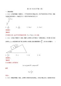 第3讲 共点力平衡（练）（解析版）2022年高考一轮复习讲练测（新高考·江苏)