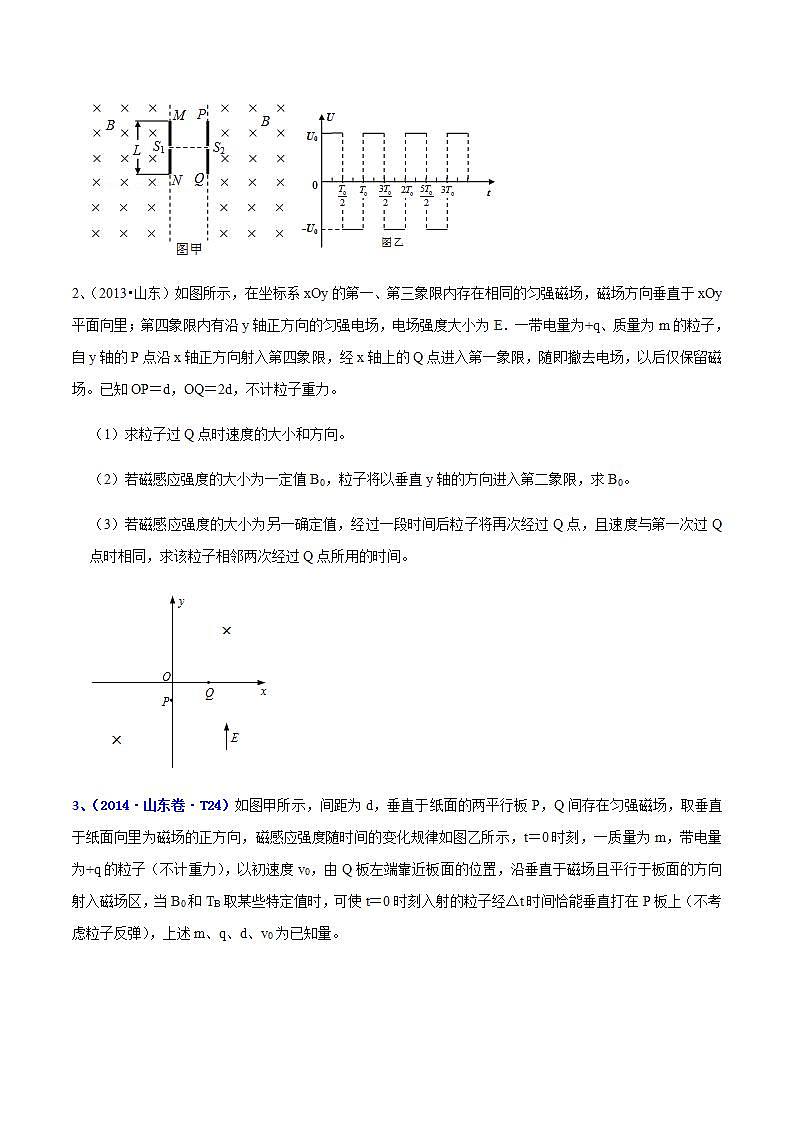 专题11磁场-十年（2012-2021）高考物理真题分项汇编（山东专版）（原卷版）第2页