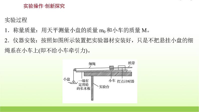 高考物理一轮复习实验四探究加速度与物体受力物体质量的关系课件03