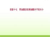 高考物理一轮复习实验十七用油膜法估测油酸分子的大小课件