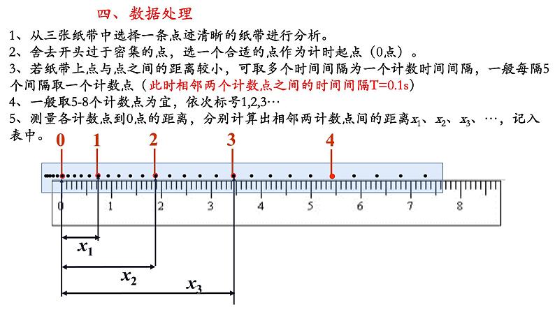 2.1 实验：探究小车速度随时间变化的规律课件 课件-2021-2022学年高一上册物理（人教版必修一）05