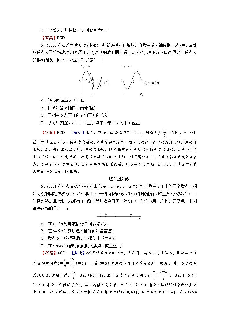 2022版高考物理一轮复习演练：专题14 第2讲 机械波及其图像第2页