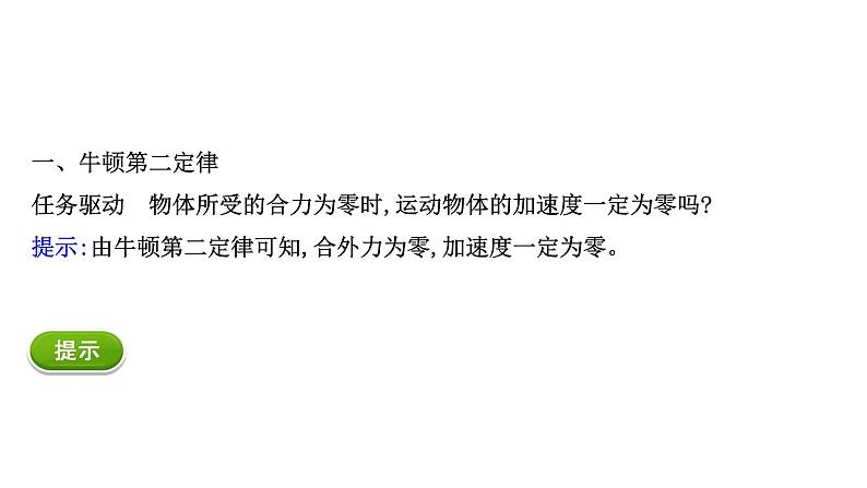 2021-2022学年高中物理新人教版必修第一册 4.3 牛顿第二定律 课件（43张）第3页