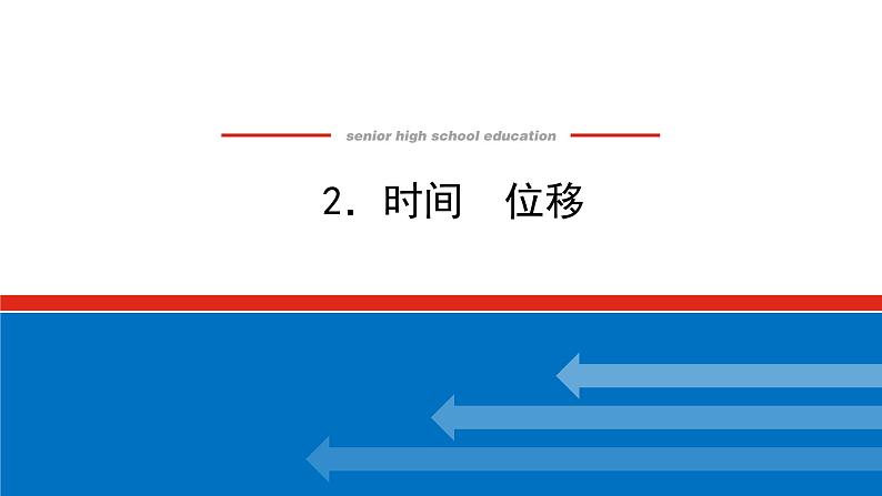 2021-2022学年高中物理新人教版必修第一册 1.2 时间　位移 课件（68张）第1页