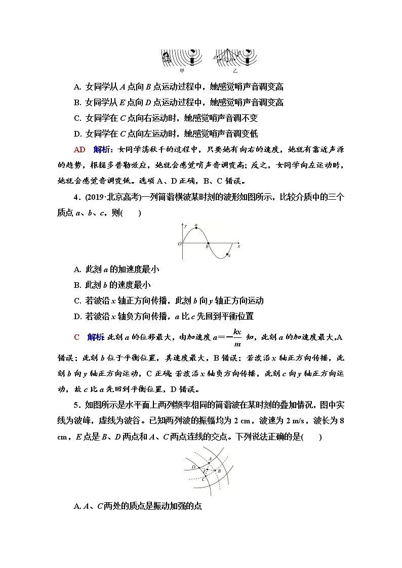 新教材2022版高考物理人教版一轮总复习训练：25　机械波第2页
