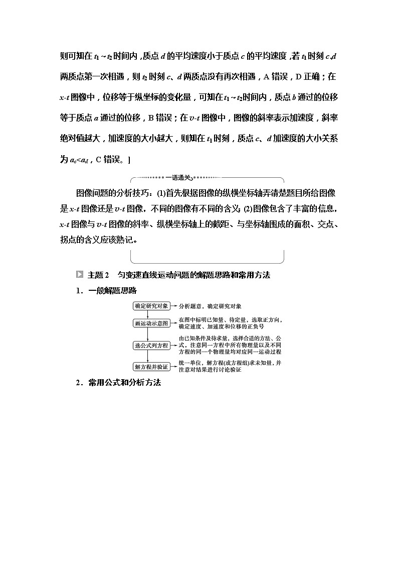 2021-2022学年高中物理新人教版必修第一册 第2章 匀变速直线运动的研究 章末综合提升 学案03