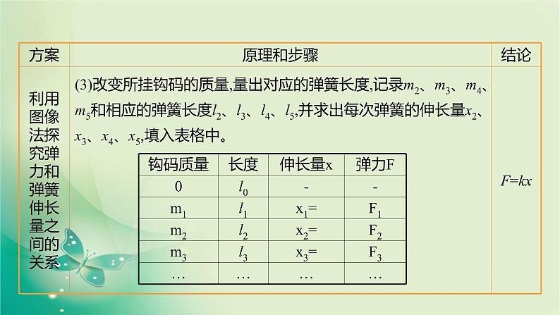 2021-2022学年高中物理新人教版必修第一册 第三章1.第2课时　实验：探究弹簧弹力与形变量的关系 课件（13张）04