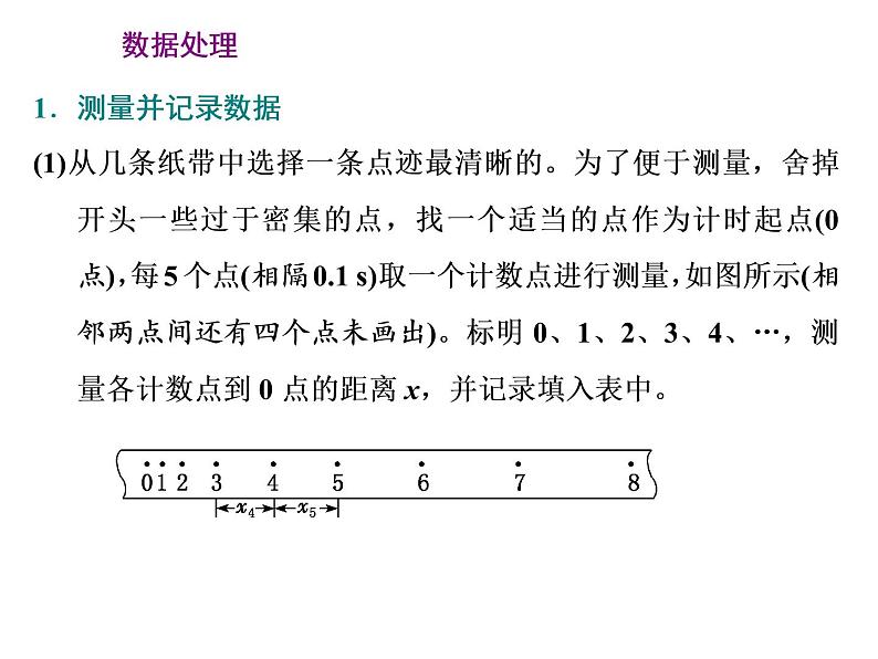 2021-2022学年高中物理新人教版必修第一册 第二章 第1节　实验：探究小车速度随时间变化的规律 课件（27张）第6页