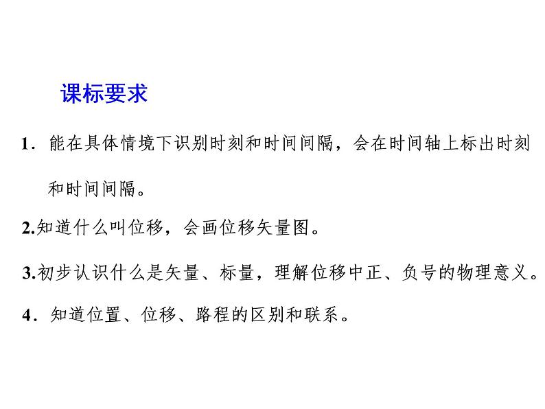 2021-2022学年高中物理新人教版必修第一册 第一章 第2节  时间　位移 课件（41张）02