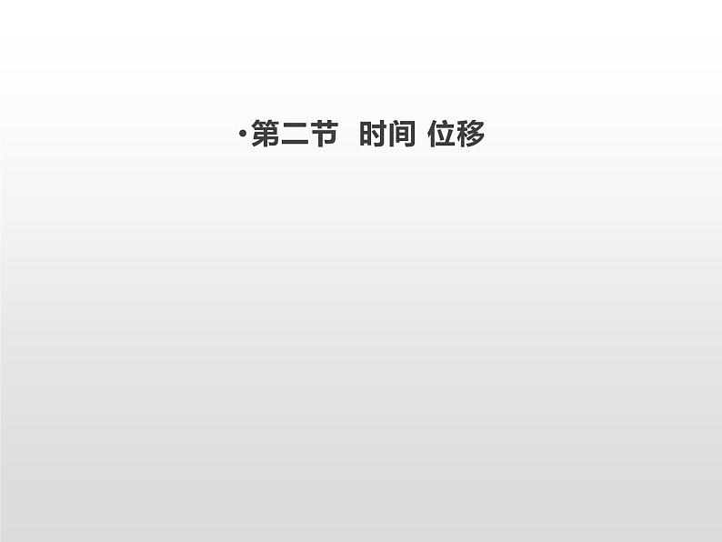 2021-2022学年高中物理新人教版必修第一册 1.2时间 位移 课件（36张）01