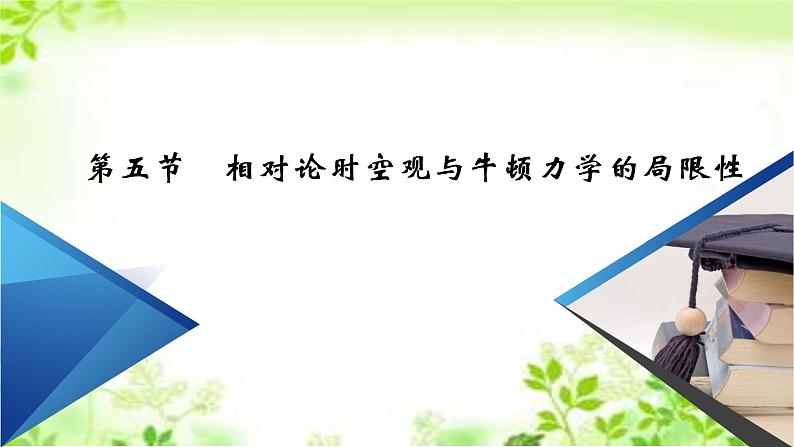 2020-2021学年高中物理新人教版 必修第二册 第7章 第5节 相对论时空观与牛顿力学的局限性 课件（32张）02