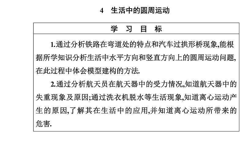 2020-2021高中物理新人教版必修第二册 6.4 生活中的圆周运动 课件（53张）02