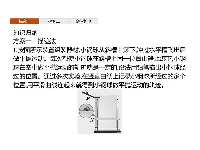 2020-2021学年高中物理新人教版 必修第二册 5.3 实验探究平抛运动的特点 课件(共37张PPT)07