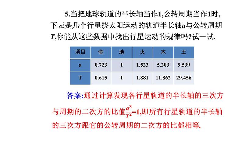 2020-2021学年高中物理新人教版 必修第二册 7.1 行星的运动 课件（26张）第8页