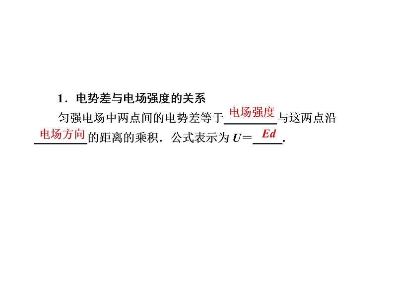 2020-2021学年高中物理新人教版必修第三册  10-3 电势差与电场强度的关系 课件（46张）06