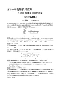 高中物理人教版 (2019)必修 第三册3 实验：导体电阻率的测量练习