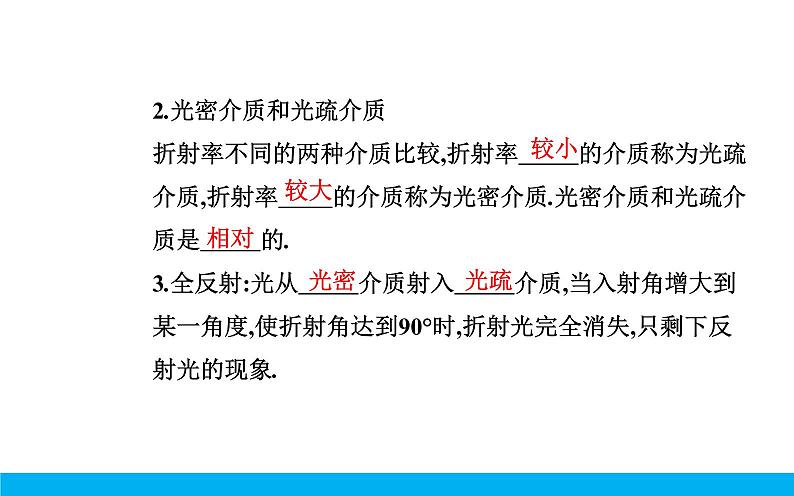 2021-2022学年高中物理新人教版选择性必修第一册 4.2 全反射 课件（44张）04