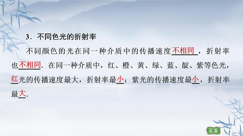 2021年高中物理新人教版选择性必修第一册 4.1光的折射 课件（41张）第6页