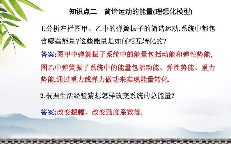 2021-2022学年高中物理新人教版选择性必修第一册 2.3 简谐运动的回复力和能量 课件（39张）05