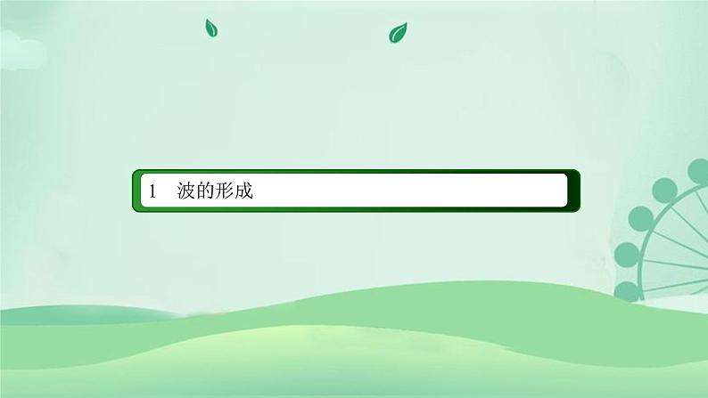 2021年高中物理新人教版选择性必修第一册 3.1 波的形成 课件（55张）第2页