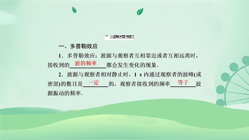 2021年高中物理新人教版选择性必修第一册 3.5 多普勒效应 课件（53张）第6页