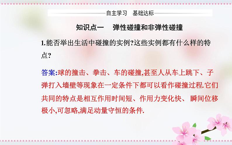 2021-2022学年高中物理新人教版选择性必修第一册 1.5 弹性碰撞和非弹性碰撞 课件（27张）第3页