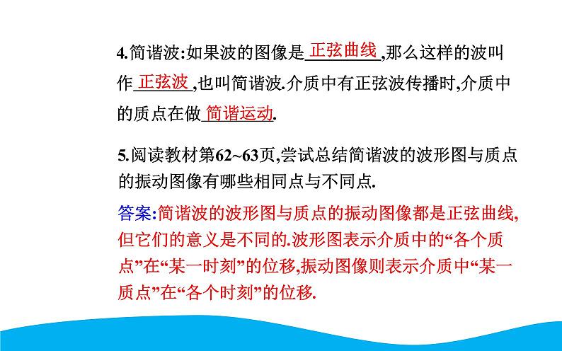 2021-2022学年高中物理新人教版选择性必修第一册 3.2 波的描述 课件（54张）05