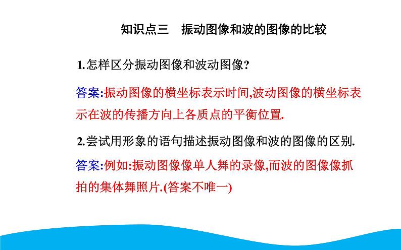 2021-2022学年高中物理新人教版选择性必修第一册 3.2 波的描述 课件（54张）08