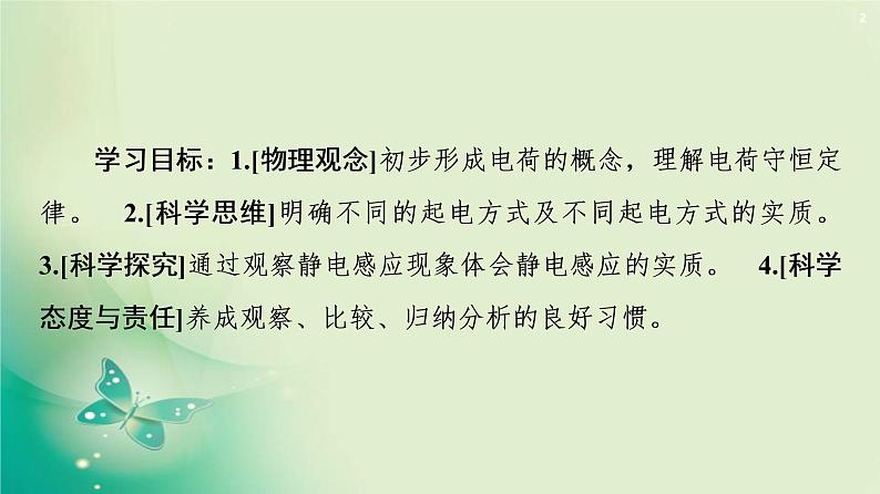 2020-2021学年高中物理新人教版必修第三册  第9章 1.电荷 课件（50张）第2页