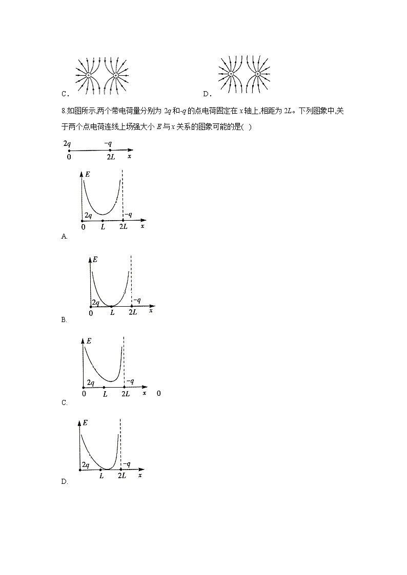 2020-2021学年高中物理新人教版必修第三册   第九章3 电场 电场强度   第1课时   作业第3页