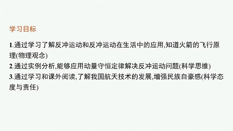 2021年高中物理新人教版选择性必修第一册 第一章 6　反冲现象　火箭 课件（36张）03