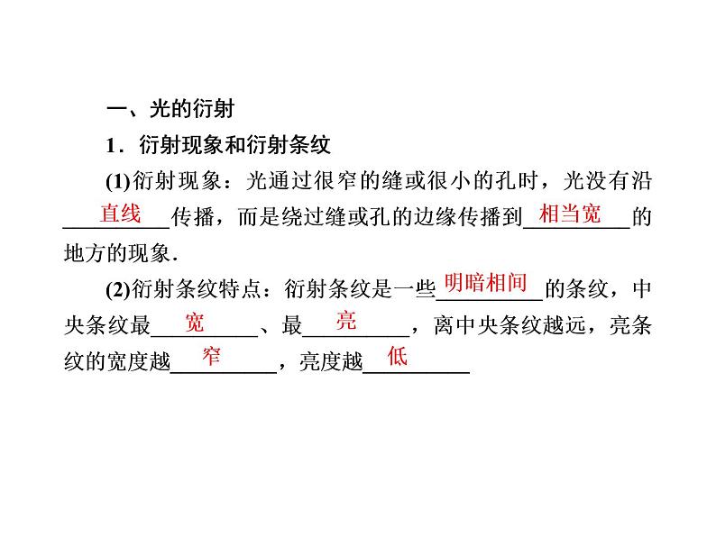 2020-2021学年高中物理新人教版选择性必修第一册 4-5、6 光的衍射　光的偏振　激光 课件（75张）第7页