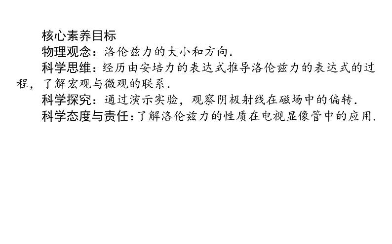 2020-2021学年高中物理新人教版选择性必修第二册 1.2磁场对运动电荷的作用力 课件（44张）03