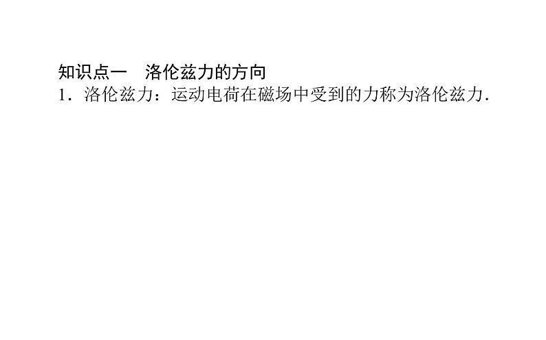 2020-2021学年高中物理新人教版选择性必修第二册 1.2磁场对运动电荷的作用力 课件（44张）04