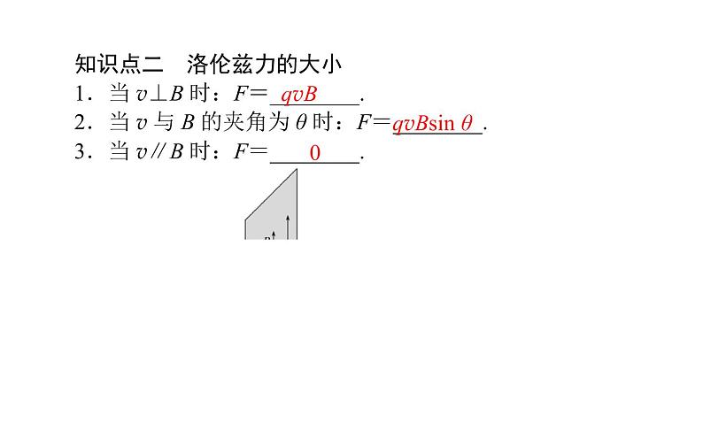 2020-2021学年高中物理新人教版选择性必修第二册 1.2磁场对运动电荷的作用力 课件（44张）07