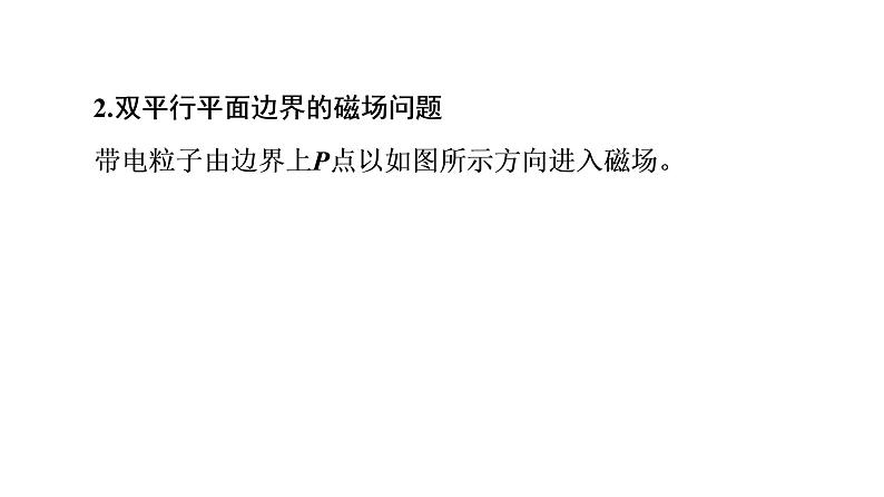 2020-2021学年高中物理新人教版选择性必修第二册 1.3 带电粒子在有界磁场中的运动 课件（46张）04