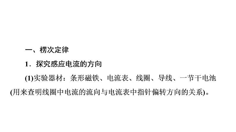 2020-2021学年高中物理新人教版选择性必修第二册 2.1 楞次定律 教学课件（54张）第3页