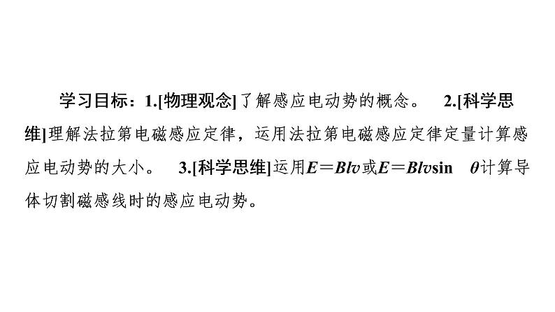 2020-2021学年高中物理新人教版选择性必修第二册 2.2 法拉第电磁感应定律 教学课件（53张）第2页