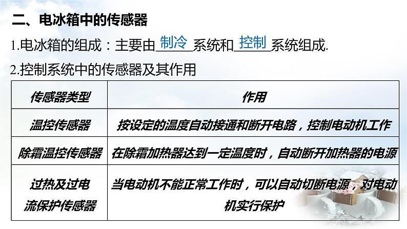 教科版选修3-2高中物理 第3章 第3、4节 生活中的传感器 简单的光控和温控电路（选学）课件第7页