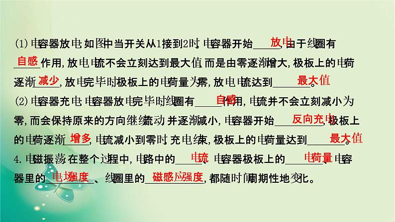 2020-2021学年高中物理新人教版选择性必修第二册 4.1-4.2 电磁振荡　电磁场与电磁波 课件（66张）第5页