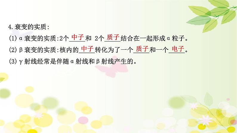 2020-2021学年高中物理新人教版选择性必修第三册 5.2  放射性元素的衰变 课件（91张）05